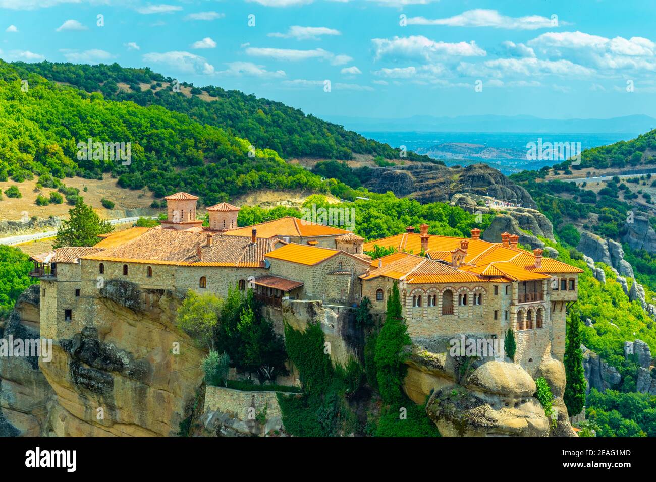 Kloster von Meteora Varlaam, Griechenland Stockfoto