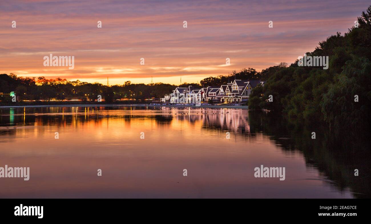 Boathouse Row Stockfoto