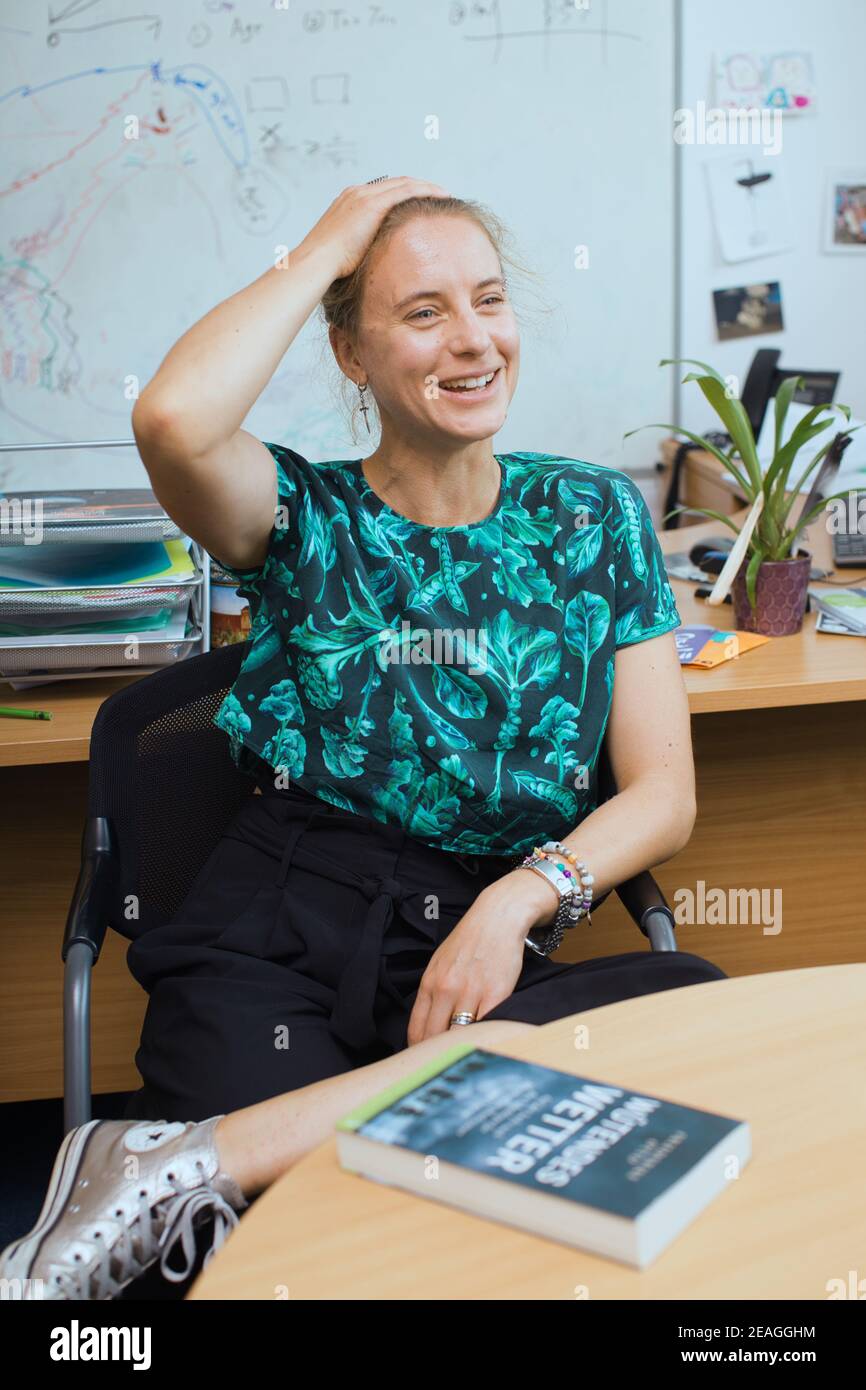 GROSSBRITANNIEN / England / Oxford / Dr. Friederike Otto Direktorin des Umweltveränderungsinstituts und Associate Professor für Globales Klima Stockfoto