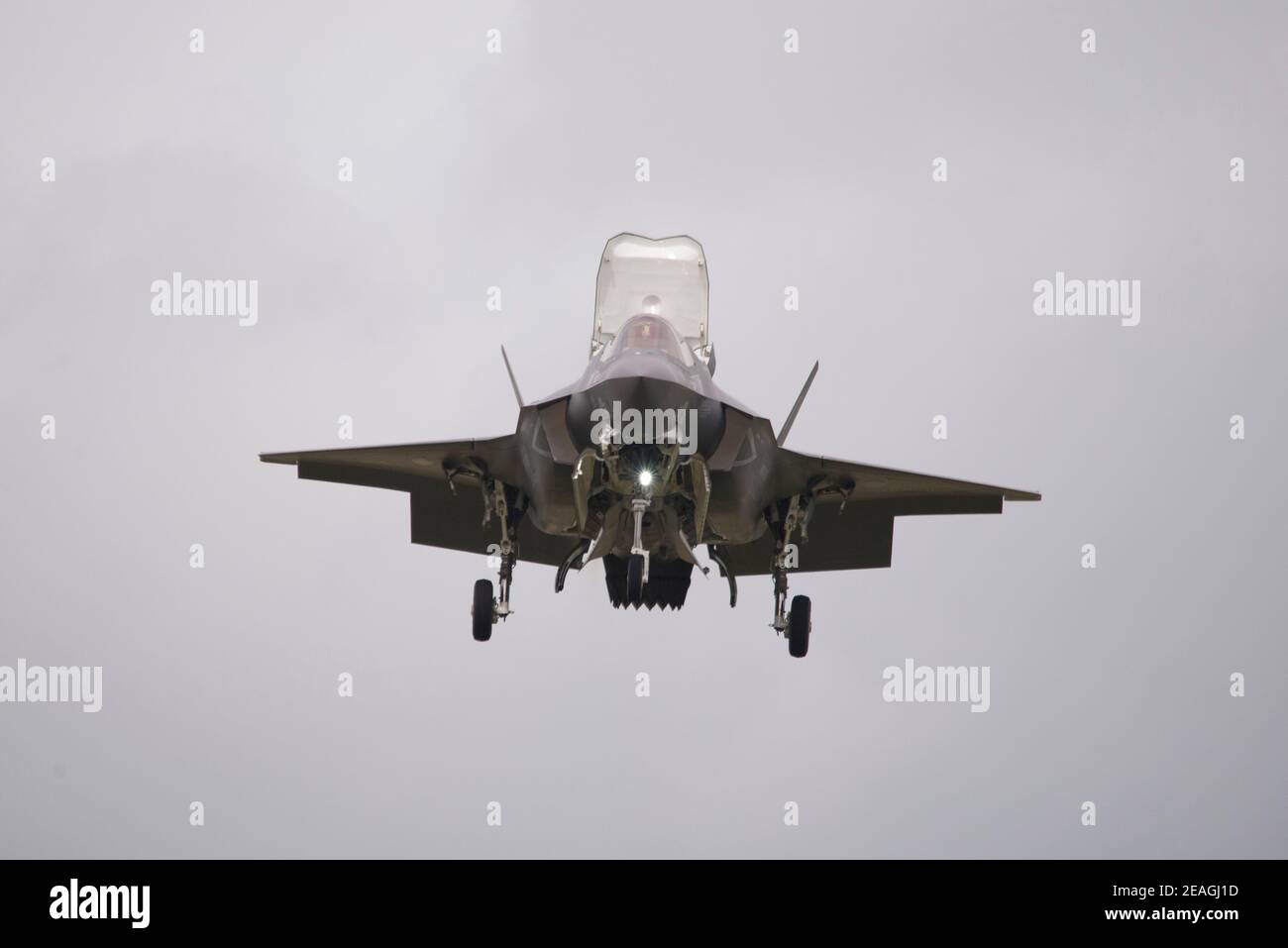 F-35B schwebend Stockfoto