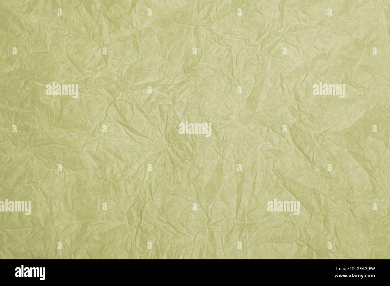 Alte zerknitterte gelbe Papier Hintergrund Textur Stockfoto