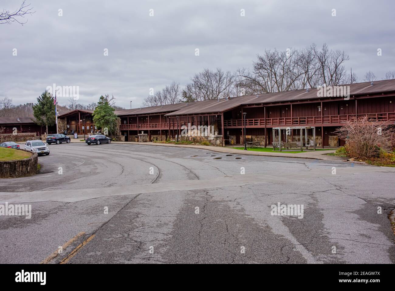 Lewis Caveland Lodge im Carter Caves State Park in Kentucky Stockfoto