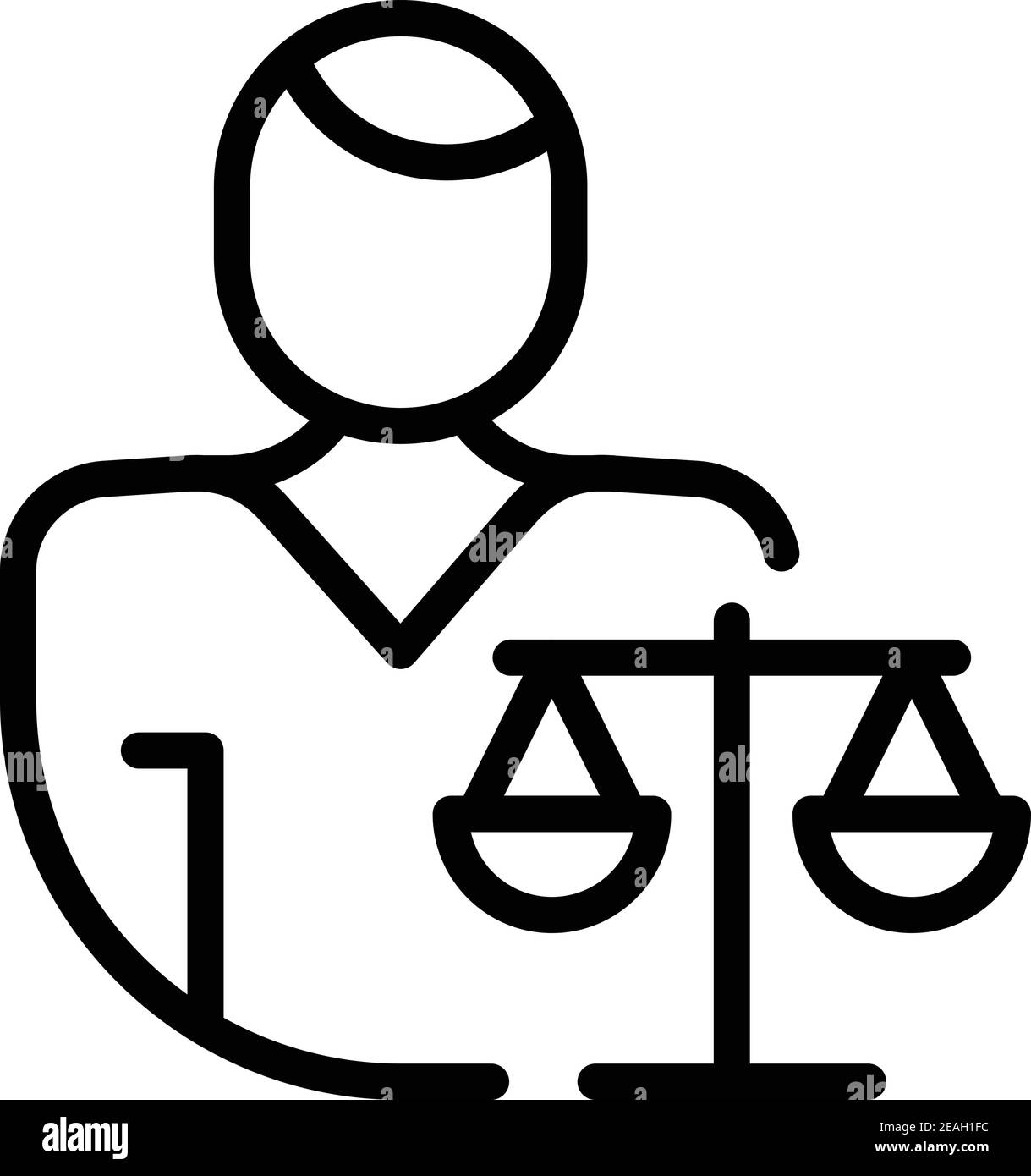 Symbol „Person“. Skizzieren Gesetz Person Vektor-Symbol für Web-Design isoliert auf weißem Hintergrund Stock Vektor Symbol „Person“. Skizzieren Gesetz Person Vektor-Symbol für Web-Design isoliert auf weißem Hintergrund Stock Vektor