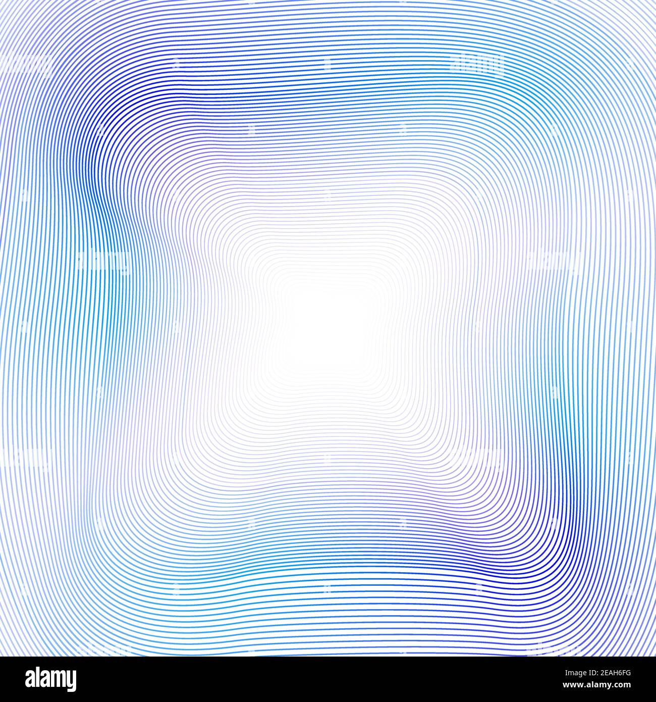 Technologie gestreifter Hintergrund von blauen, lila welligen Linien. Weicher, mehrfarbiger Farbverlauf. Kreative Linie Kunst Design. Abstrakt leuchtende Kurven. Vektor EPS10 Stock Vektor