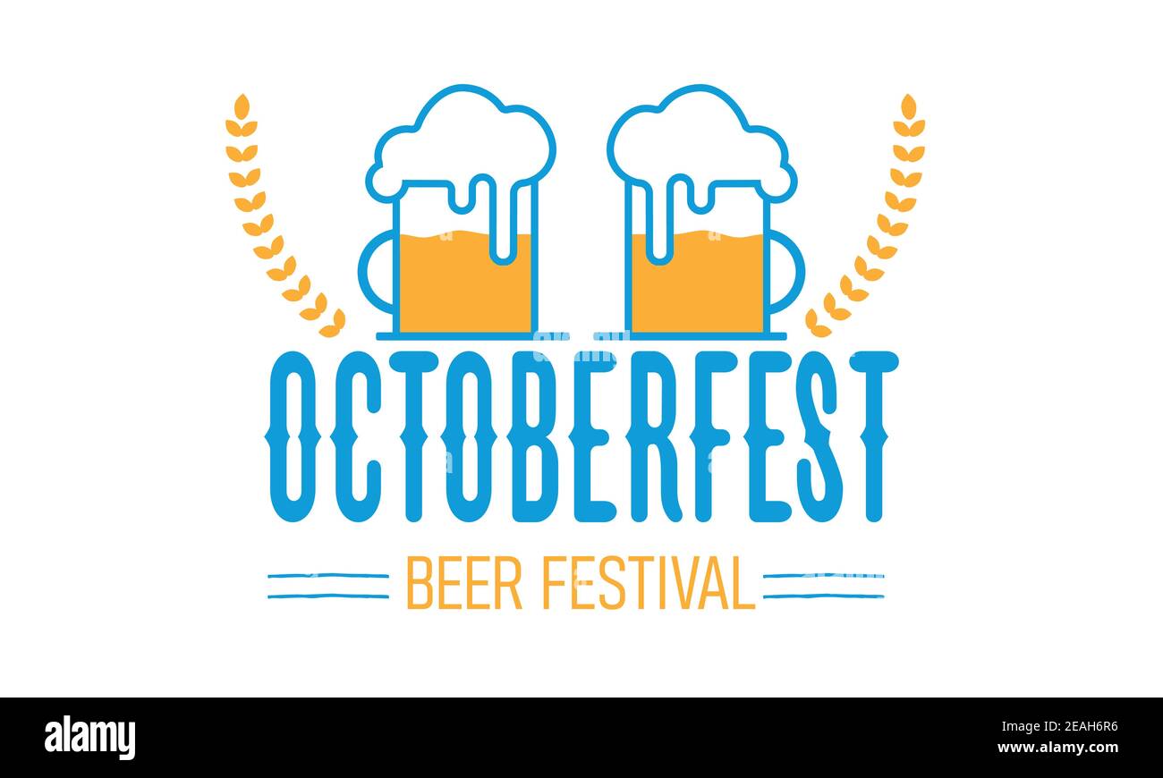 Oktoberfest Flyer, Banner. Beer Festival Logo, Konzept Design Stock Vektor