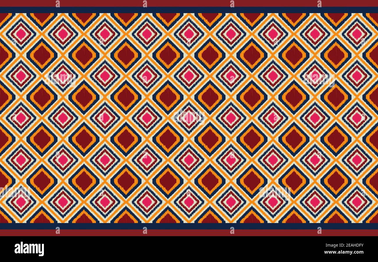 Geometrische ethnische Muster Vektor-Design für Rohstoff, Hintergrund, Kleidung, Verpackung, Batik , Stoff Stock Vektor