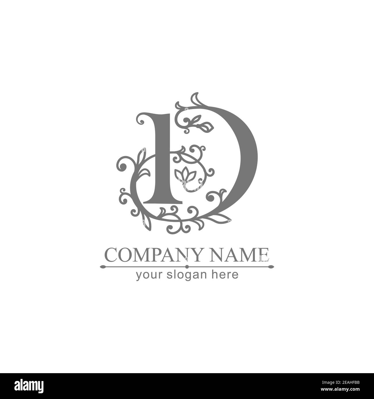 Premium Vector D-Logo. Monnogramm, Schriftzug. Persönliches Logo oder Zeichen für das Branding eines Elite-Unternehmens. Stock Vektor
