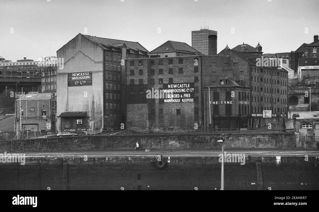 Newcastle Kai, Milchmarkt und Sandgate Gegend, um 1972 Stockfoto