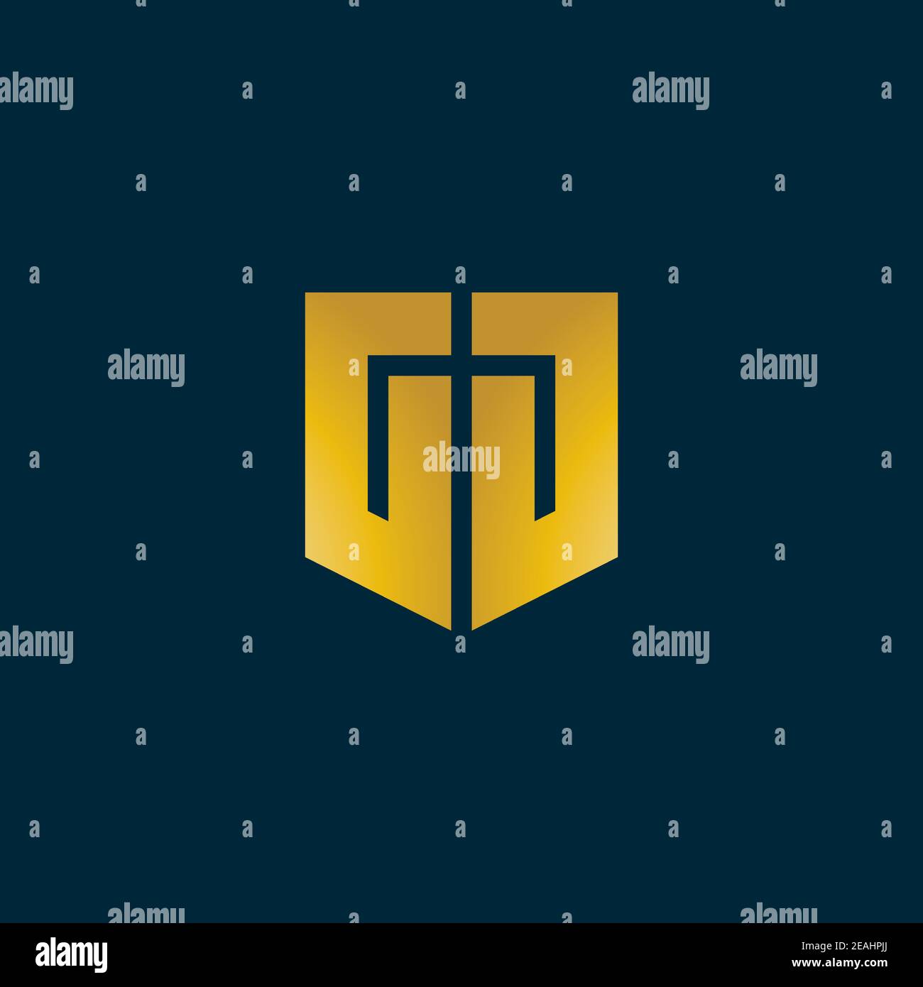 Anfangsbuchstabe GD Logo Design Vektor Vorlage Stock Vektor