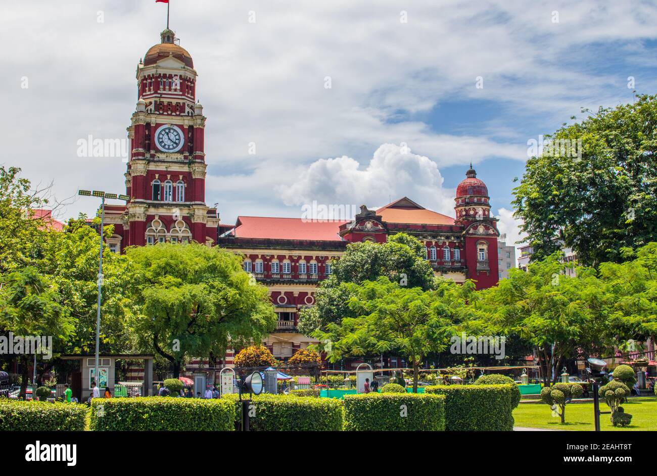 Die Straßen von Yangon Myanmar Burma Südostasien Stockfoto