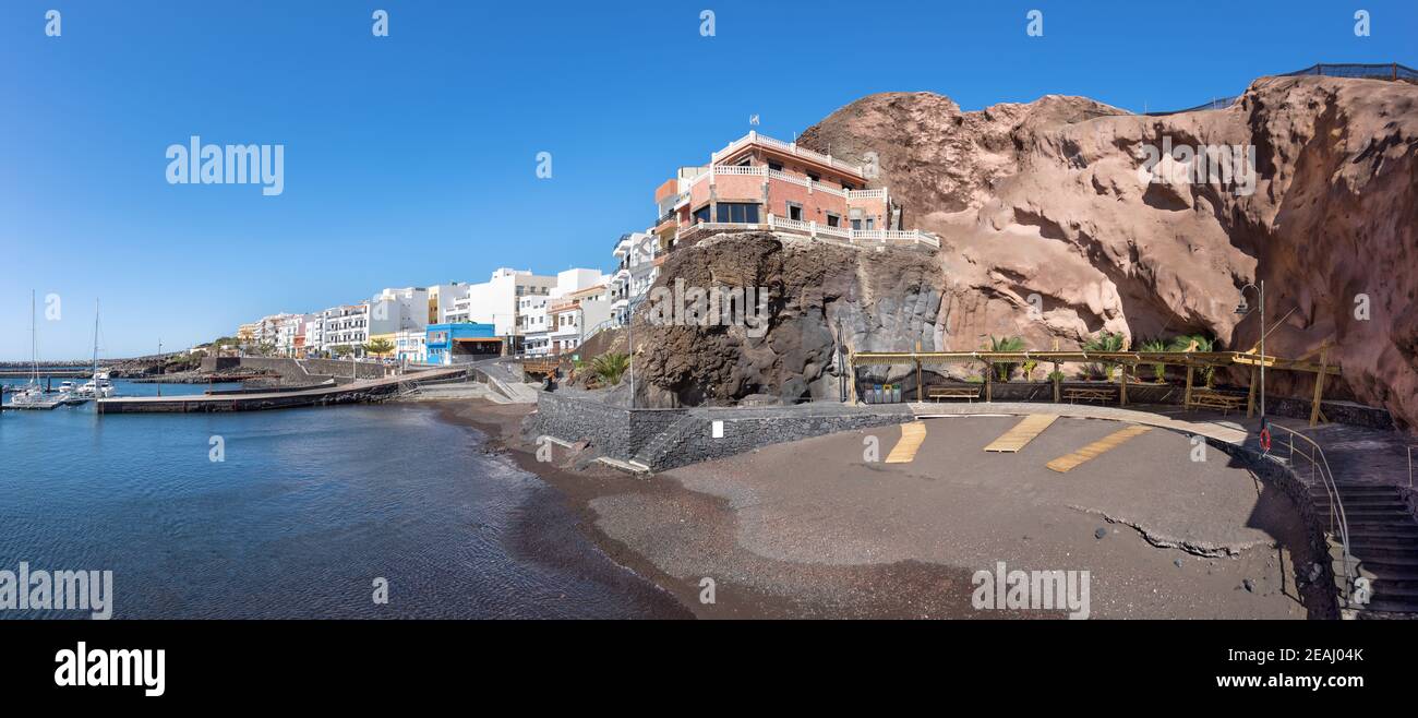 Badestrand in La Restinga, El Hierro, Kanarische Inseln Stockfoto