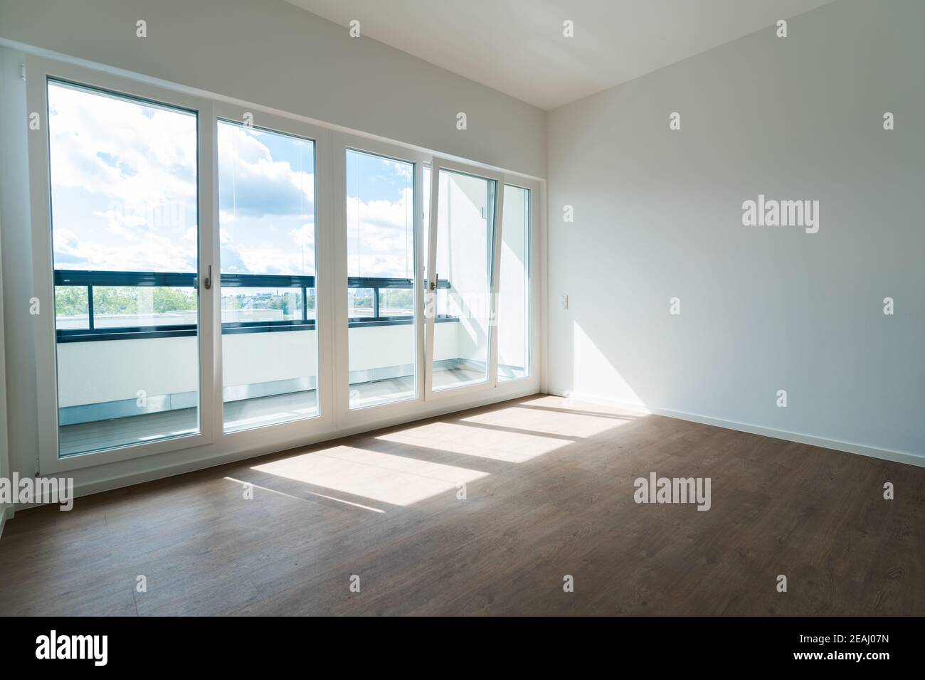 Apartment Zimmer Wand Und Fenster Stockfoto