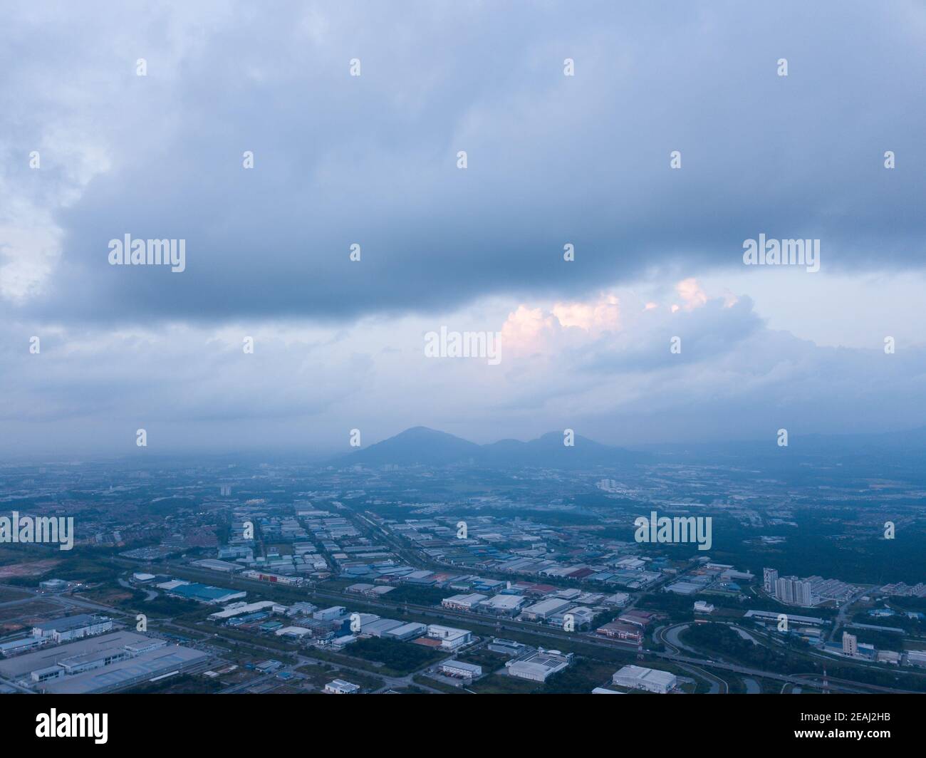 Luftaufnahme Juru Industrial Park Stockfoto
