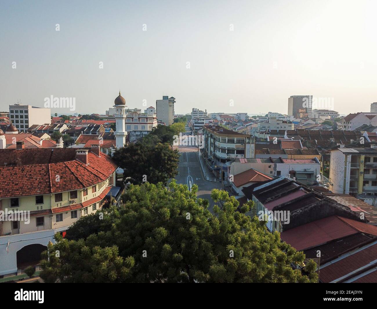 Georgetown Street am Morgen Stockfoto