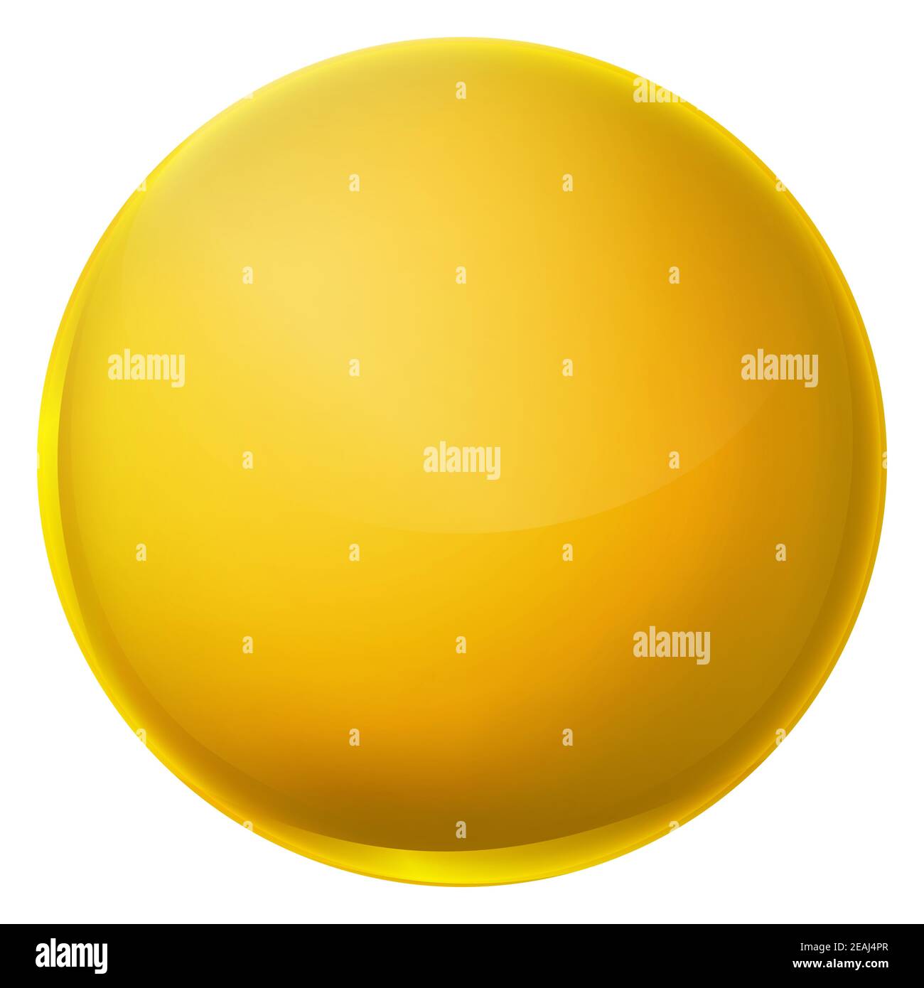 Glas orange Kugel oder kostbare Perle. Glänzende realistische Kugel, 3D abstrakte Vektorgrafik auf weißem Hintergrund hervorgehoben. Große goldene Metallblase Stock Vektor