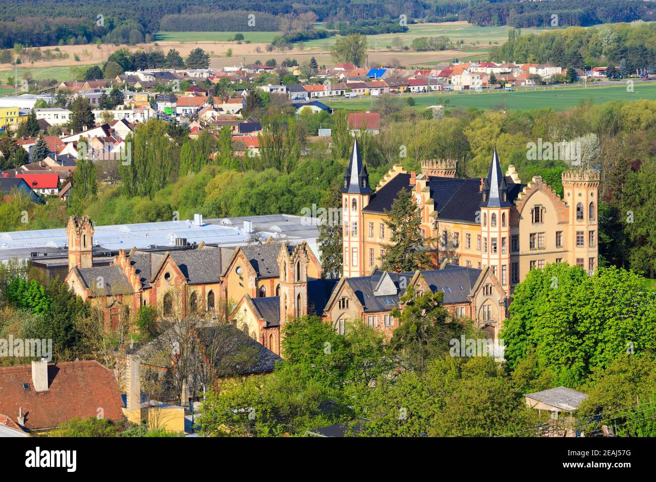 Burg Bzenec in Südmähren, Tschechische Republik Stockfoto
