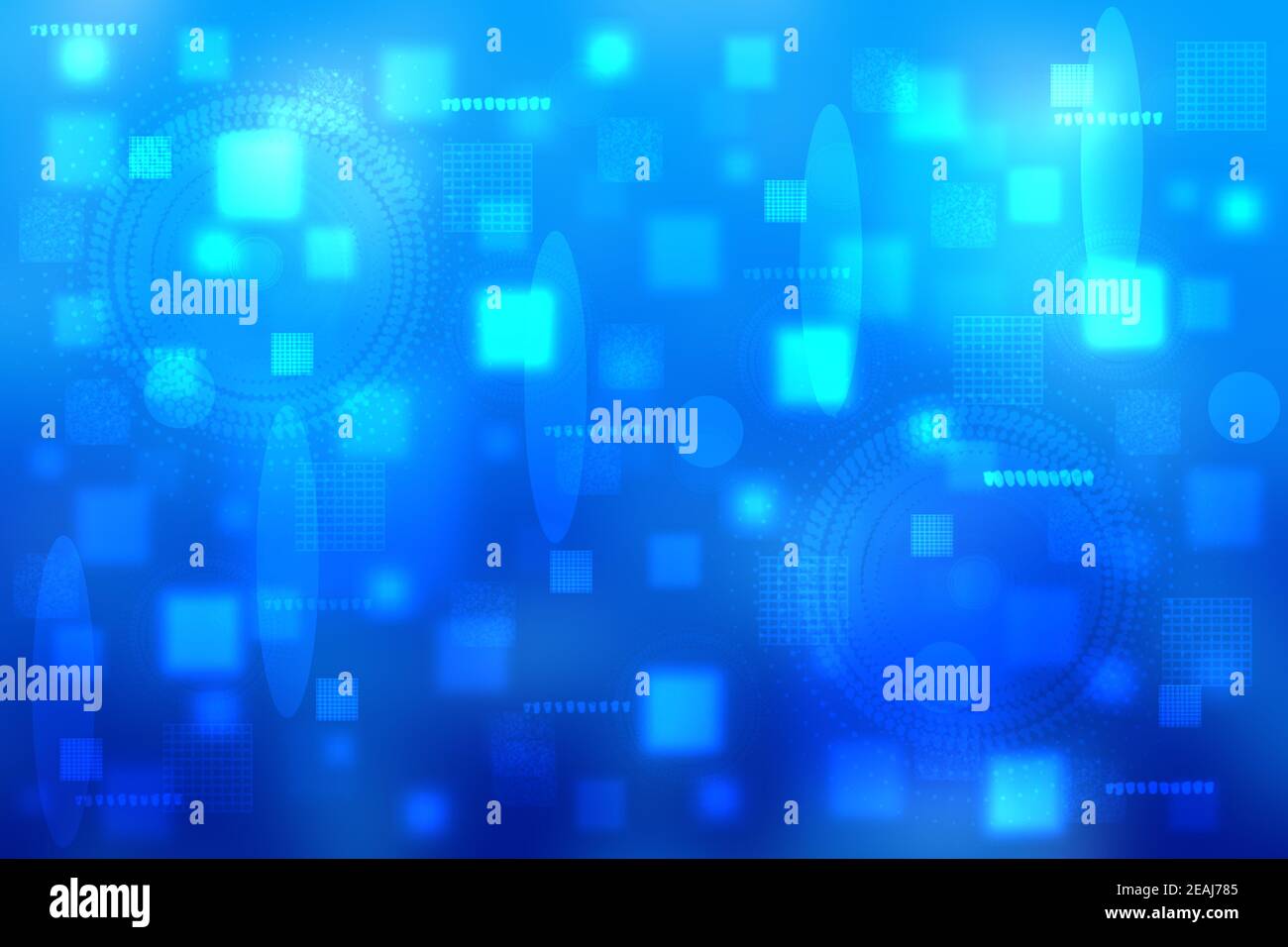 Abstrakte bunte blau moderne futuristische Technologie und Business-Hintergrund-Textur mit gemischten geometrischen Figuren. Medizinische Struktur, künstliche Intelligenz und Wissenschaft Präsentationshintergrund. Stockfoto