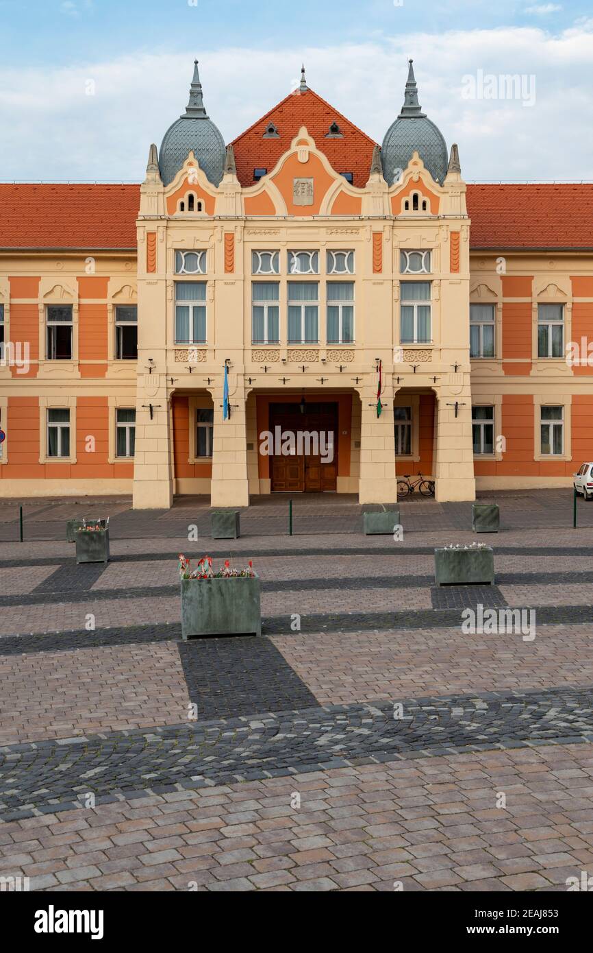 Old Town Square in Szekszard, Ungarn Stockfoto