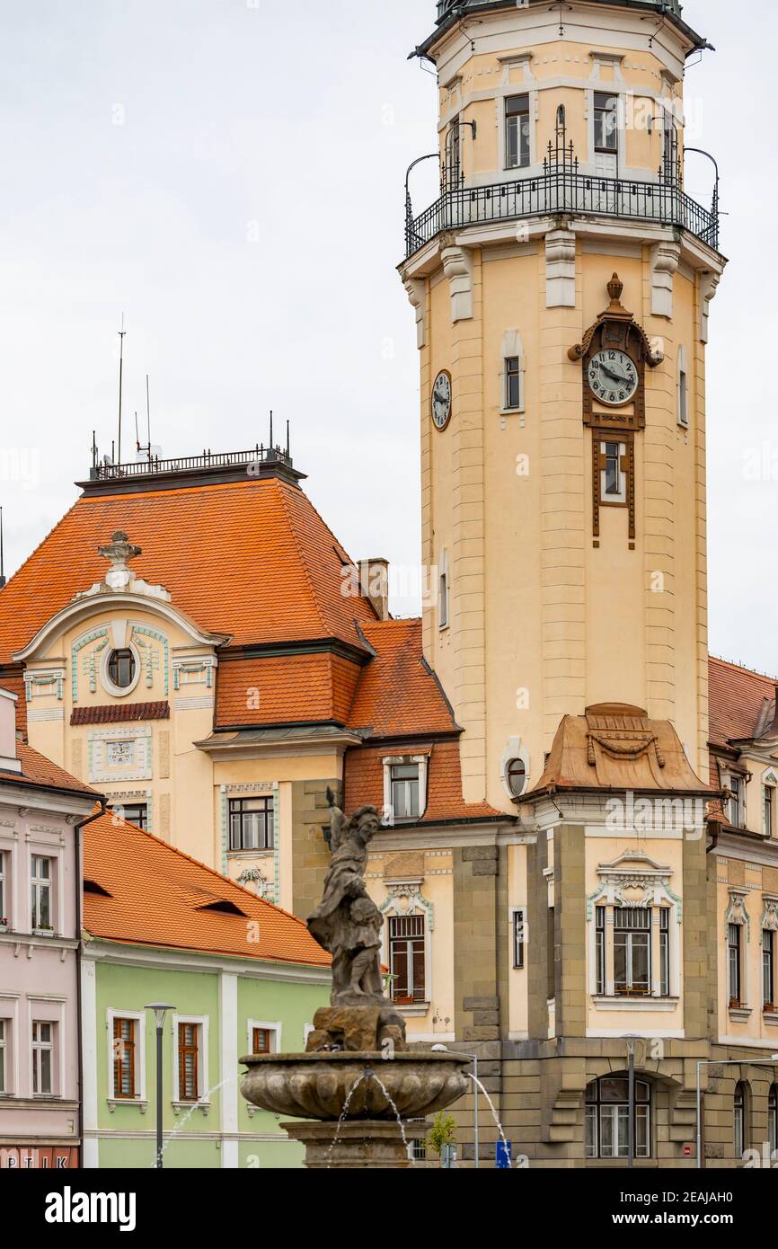 Altstadt Bilina, Region Usti nad Labem, Tschechien Stockfoto