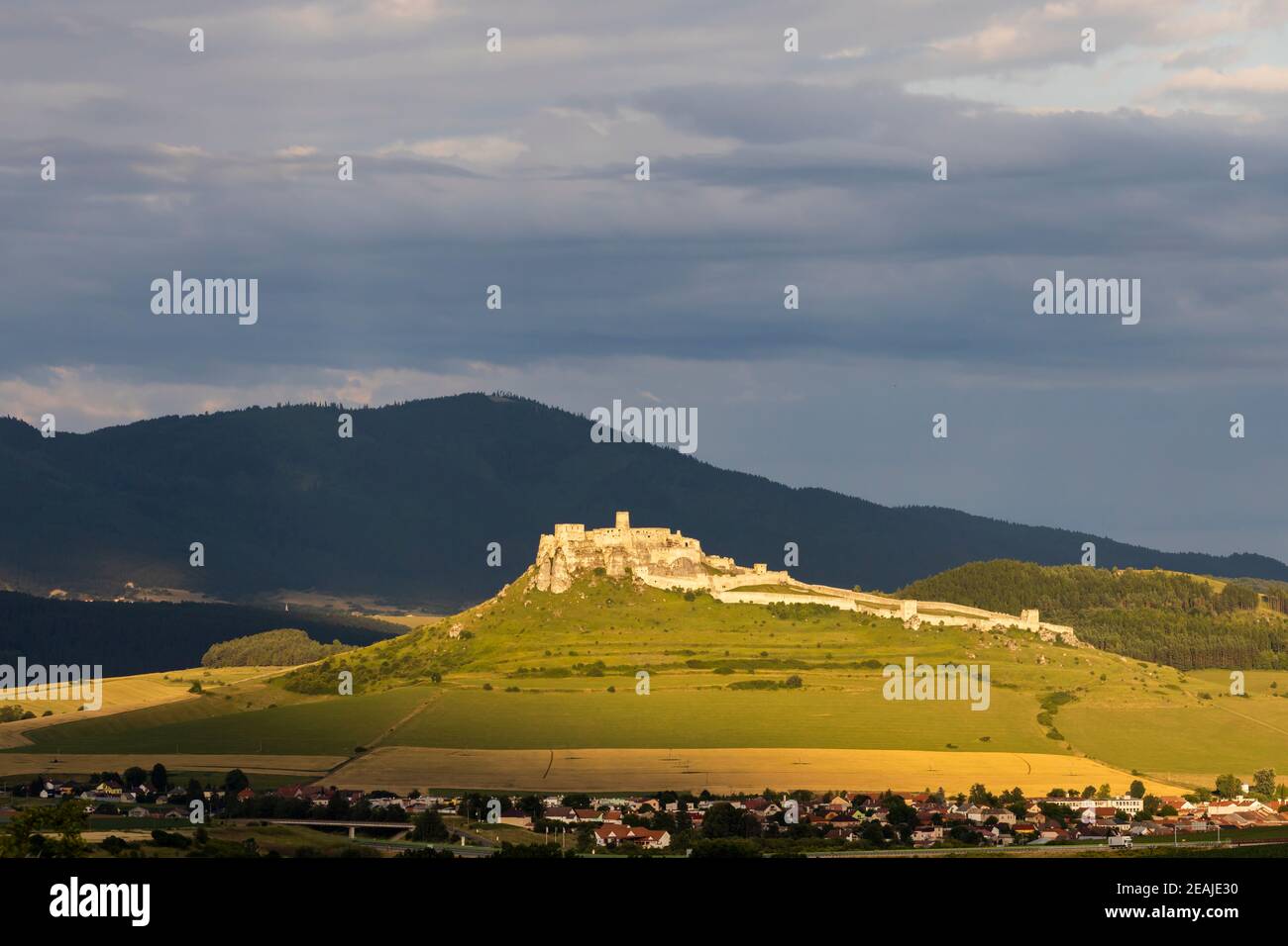 Ruine der Burg Spissky in der Slowakei Stockfoto