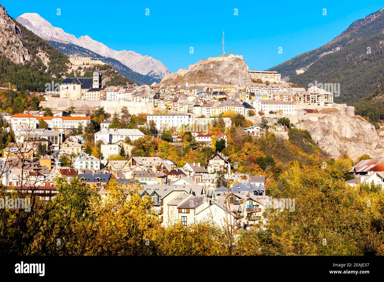 Alten Festung Stadt Briancon in Frankreich Stockfoto