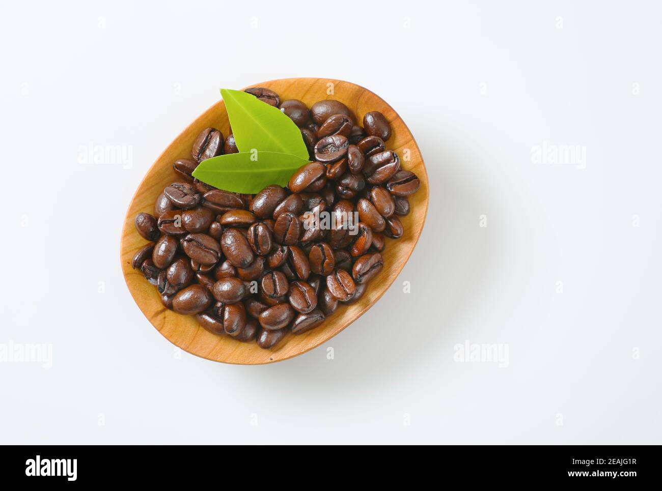 Geröstete Kaffeebohnen Stockfoto