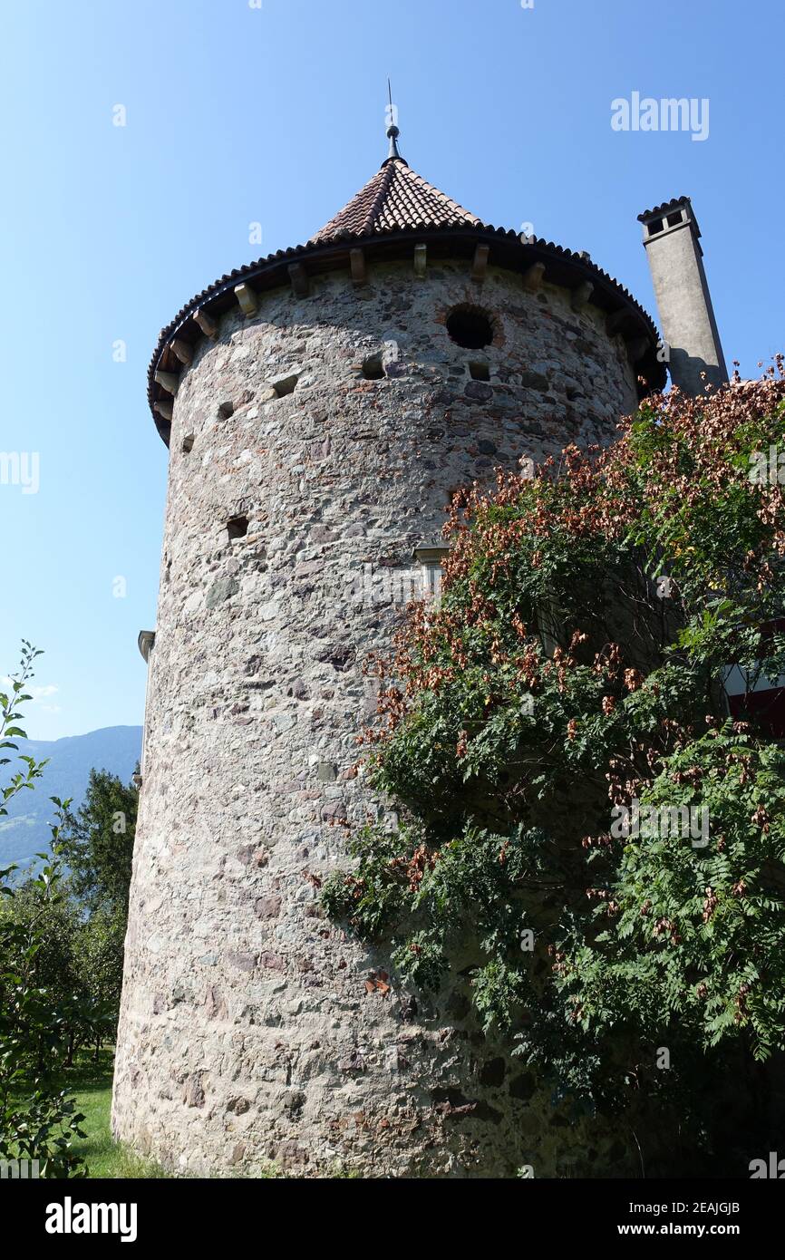 Schloss Planta Meran Stockfoto