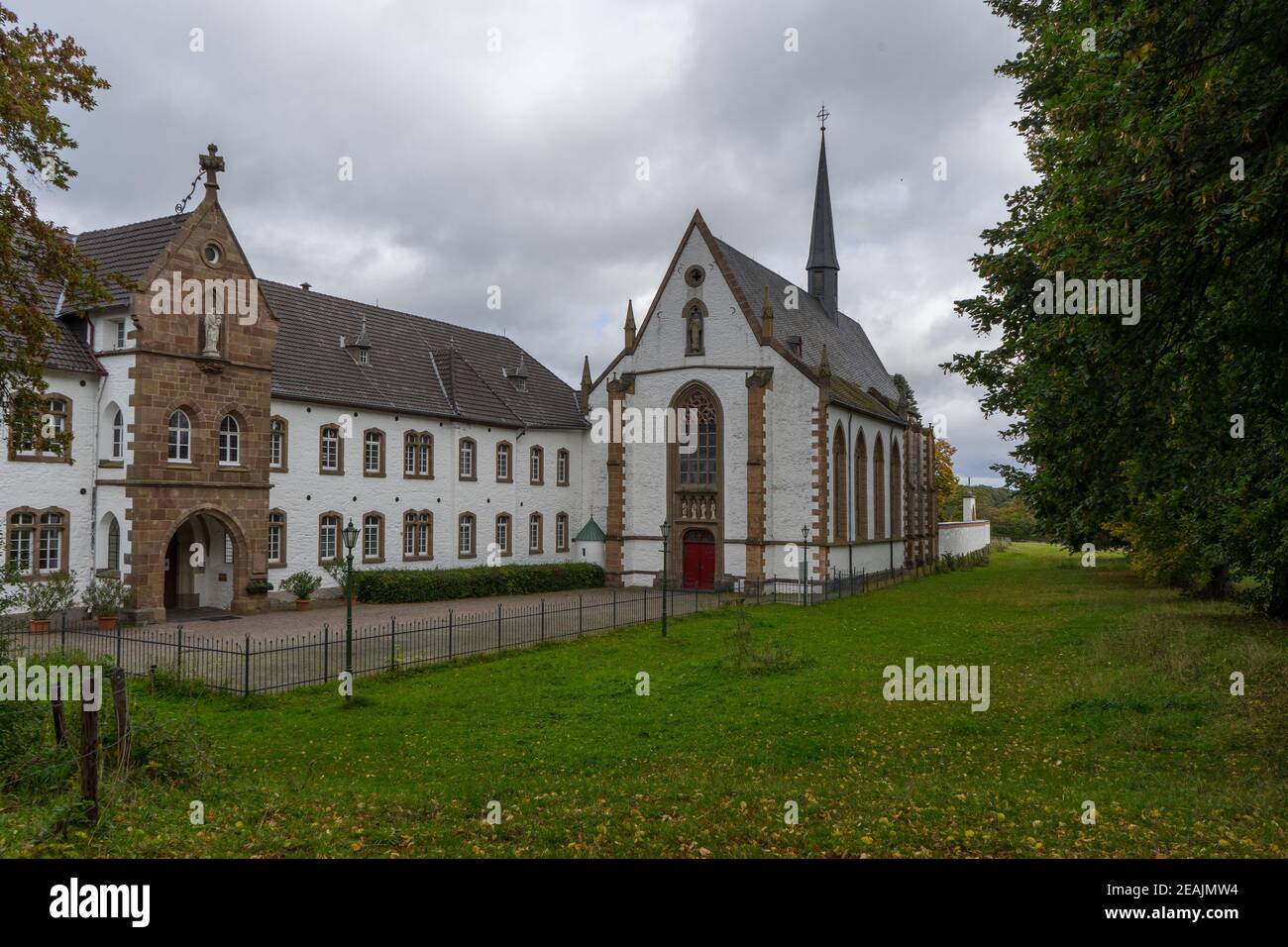 Das Kloster Mariawald in der Nähe des deutschen Dorfes Heimbach Stockfoto