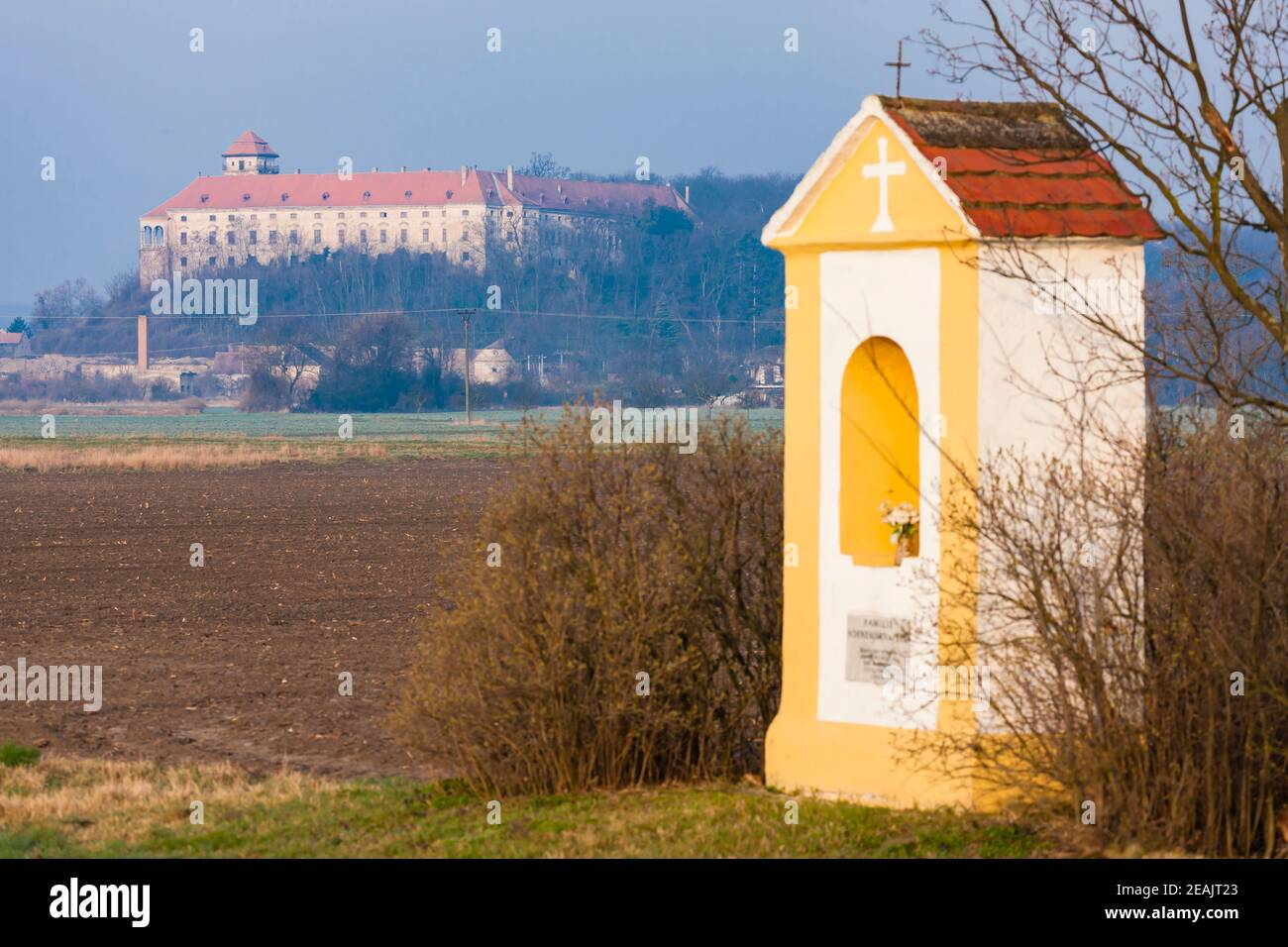 Verlassenes Schloss Jaroslavice, Südmähren, Tschechien Stockfoto
