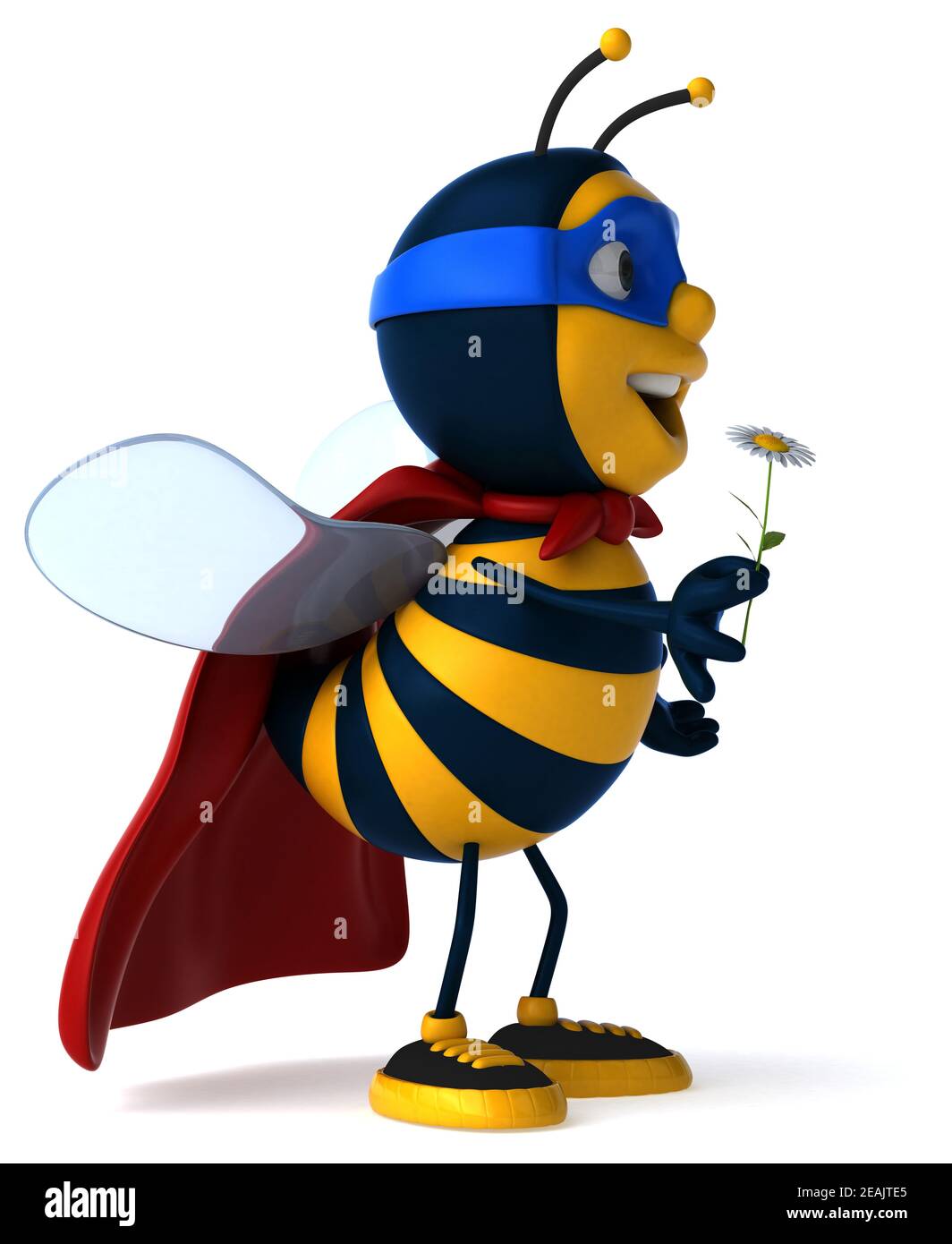 Spaß Biene - 3D-Darstellung Stockfoto