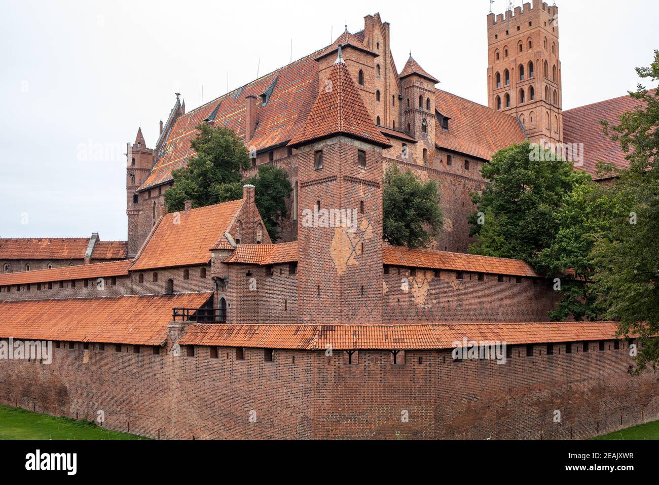 Schloss Malbork, Sitz des Großmeisters der Deutschen Ritter, Malbork, Polen Stockfoto