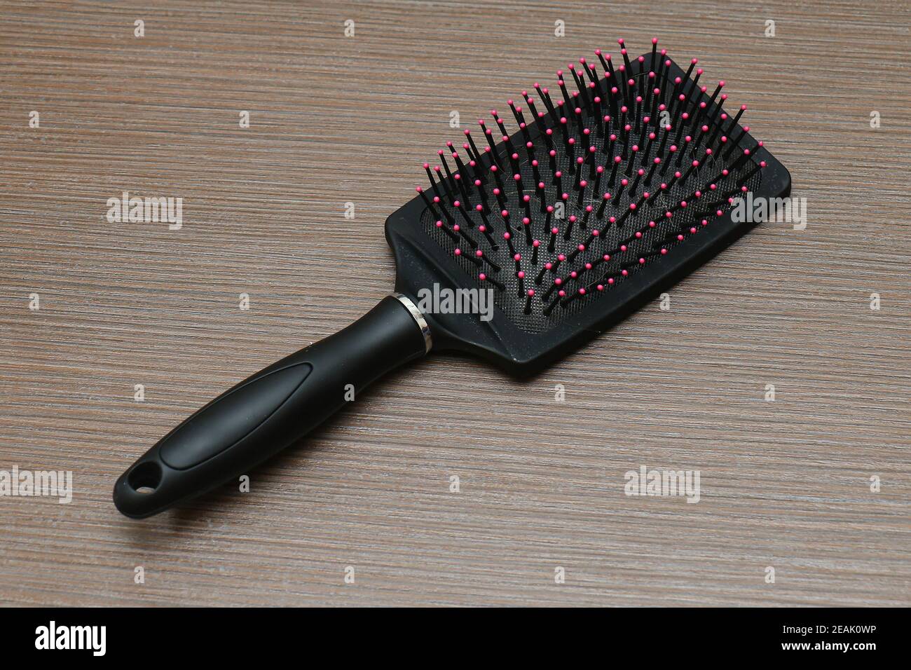 Haarbürste aus Kunststoff Stockfoto
