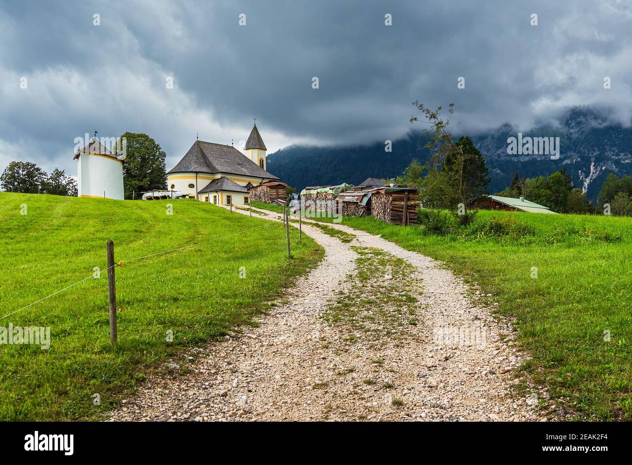 Die Wallfahrtskirche Maria Heimsuchung in Ettenberg Stockfoto