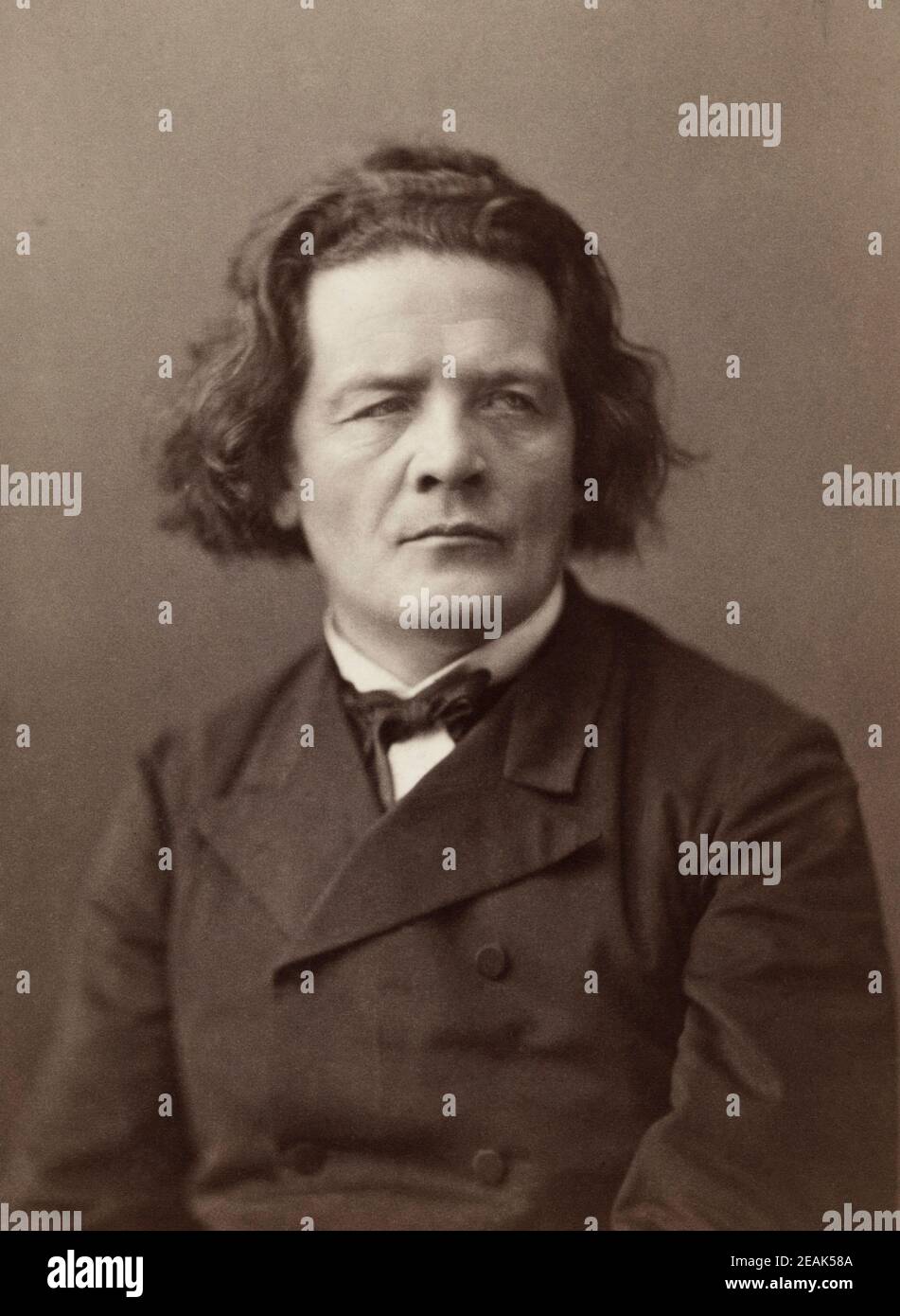 Anton Grigorjewitsch Rubinstein (1829-1894) war ein russischer Pianist, Komponist und Dirigent, der eine zentrale Figur der russischen Kultur wurde als er gefunden Stockfoto