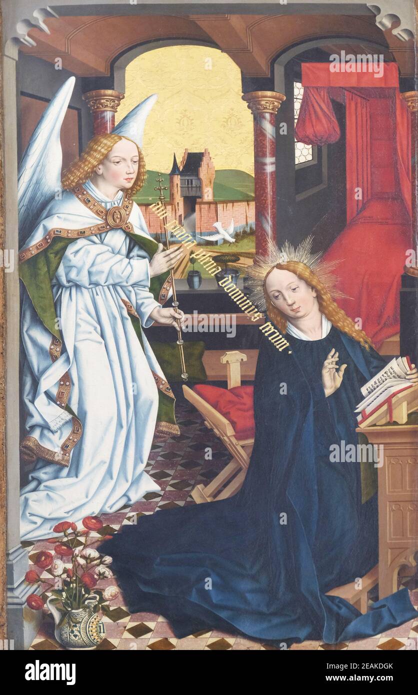 Die Verkündigung, zwölf Apostel altar in St. James Kirche in Rothenburg ...