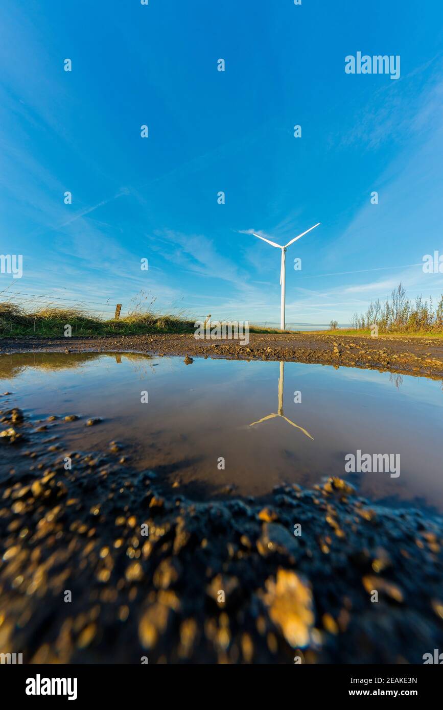 Windmühle - Windmühle Bauernhof Stockfoto