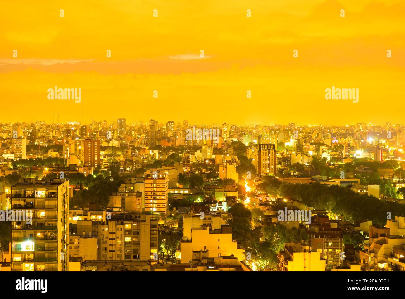 Die Skyline von Buenos Aires Stockfoto