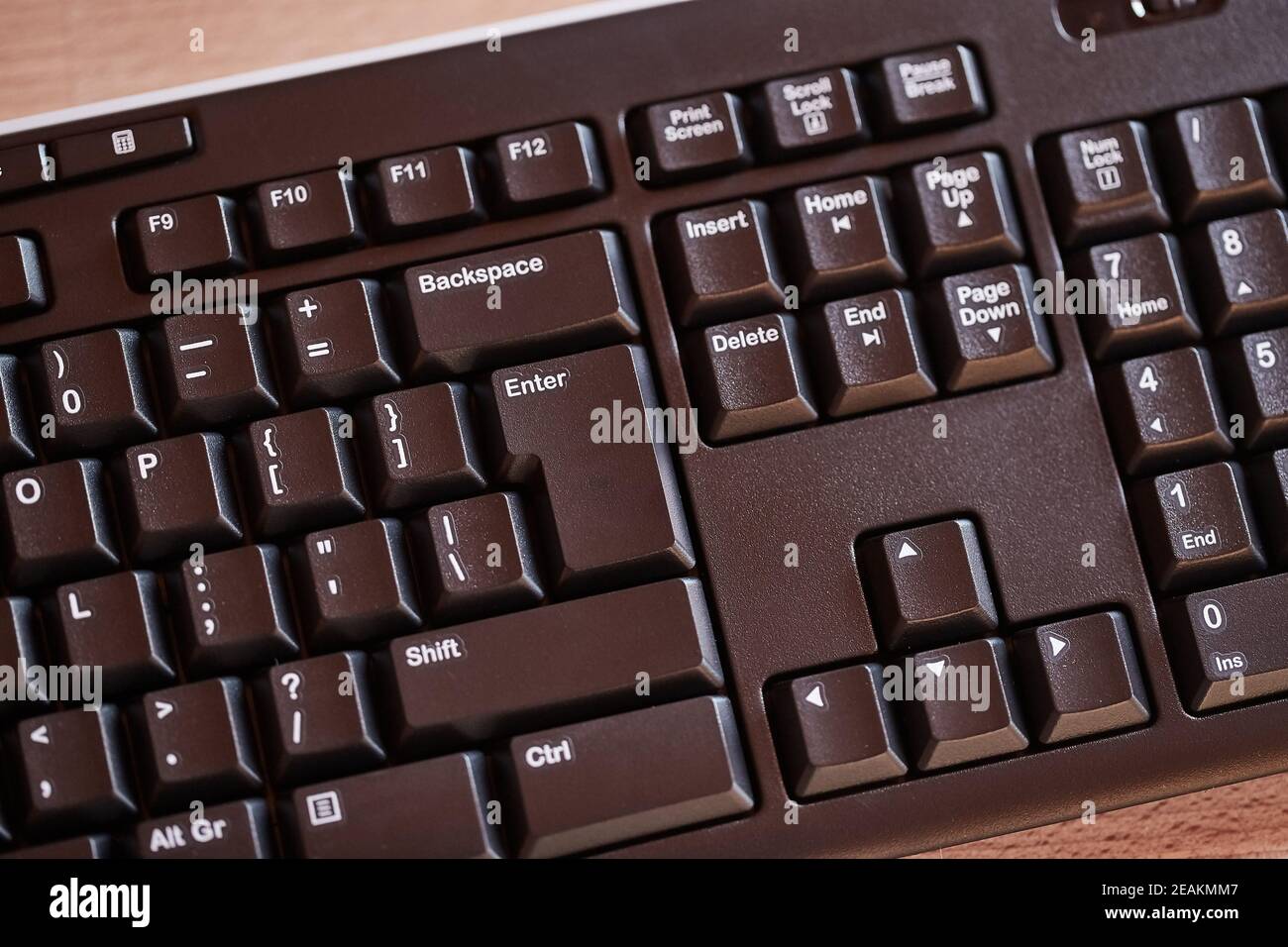 Tastatur, schwarz Detail Stockfoto