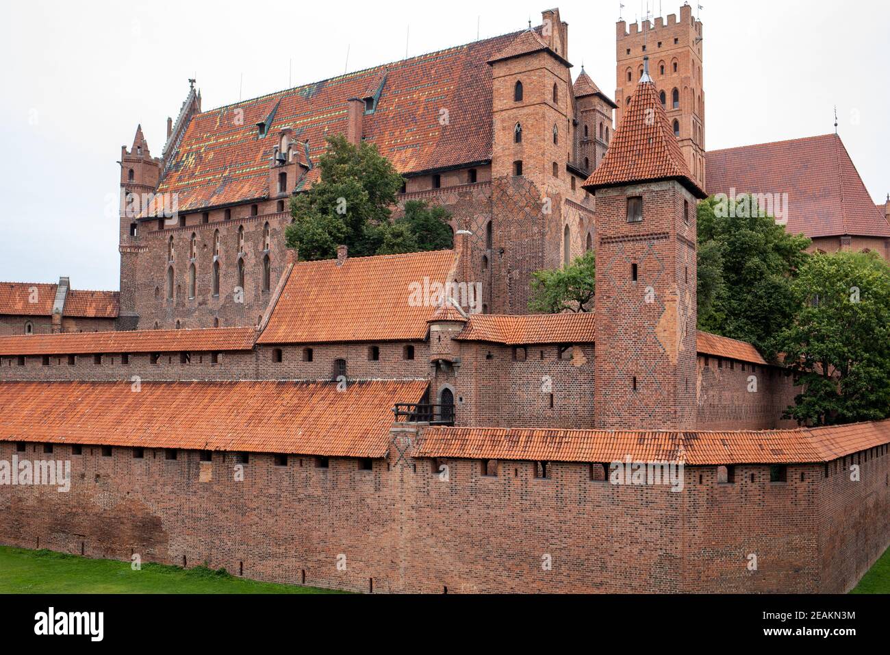 Schloss Malbork, Sitz des Großmeisters der Deutschen Ritter, Malbork, Polen Stockfoto