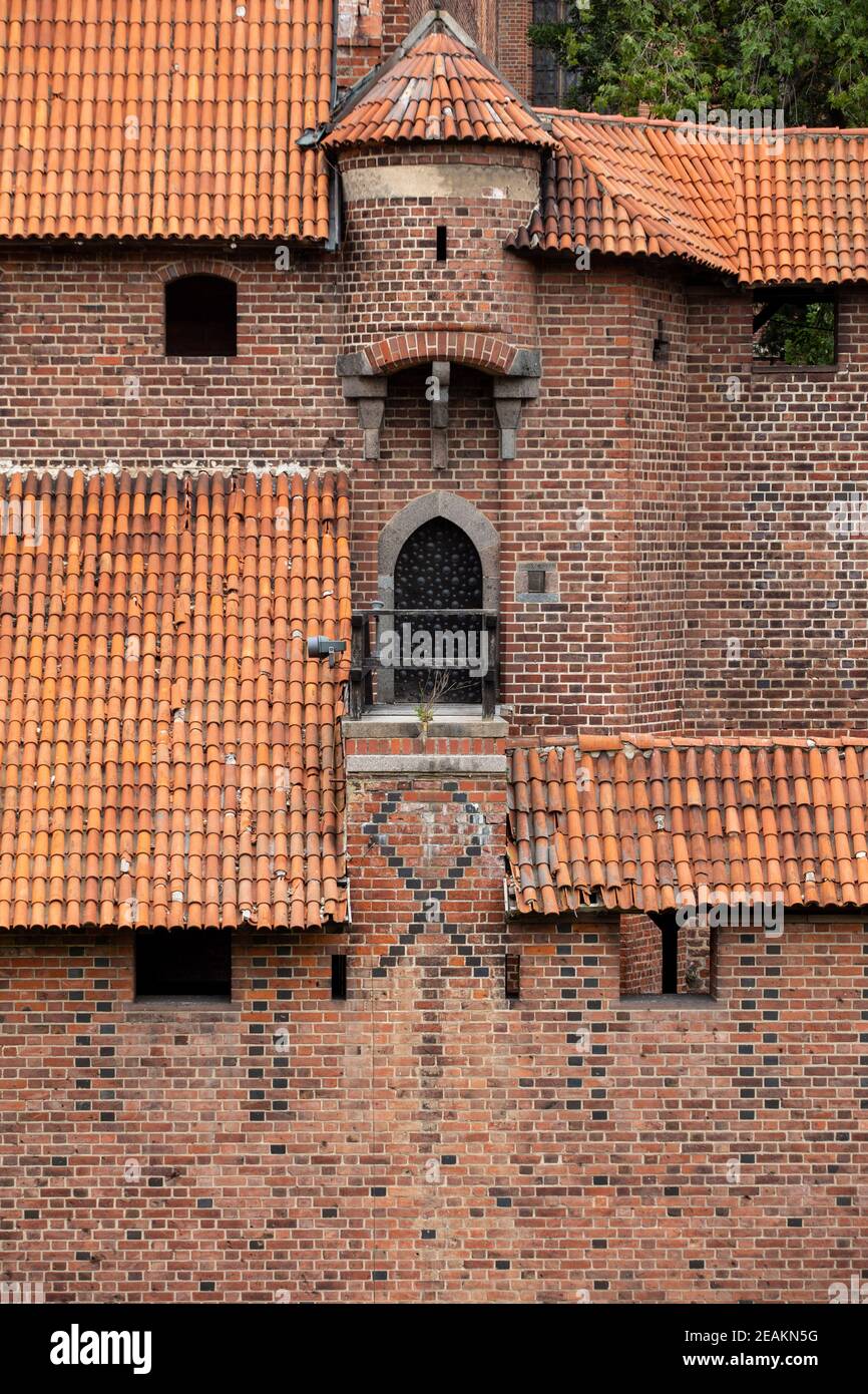 Schloss Malbork, Sitz des Großmeisters der Deutschen Ritter, Malbork, Polen Stockfoto