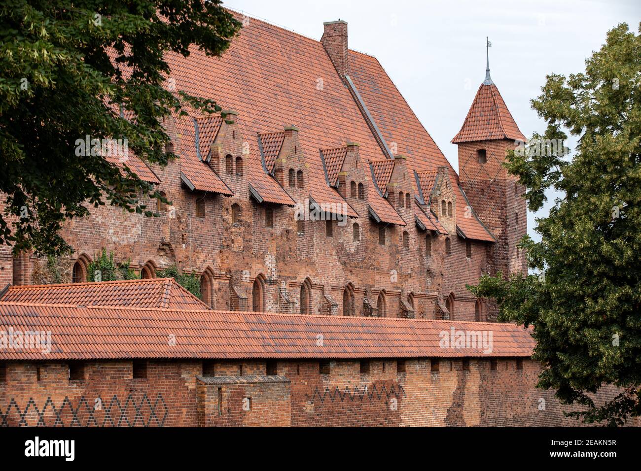 Schloss Malbork, Sitz des Großmeisters der Deutschen Ritter, Malbork, Mazury, Polen Stockfoto