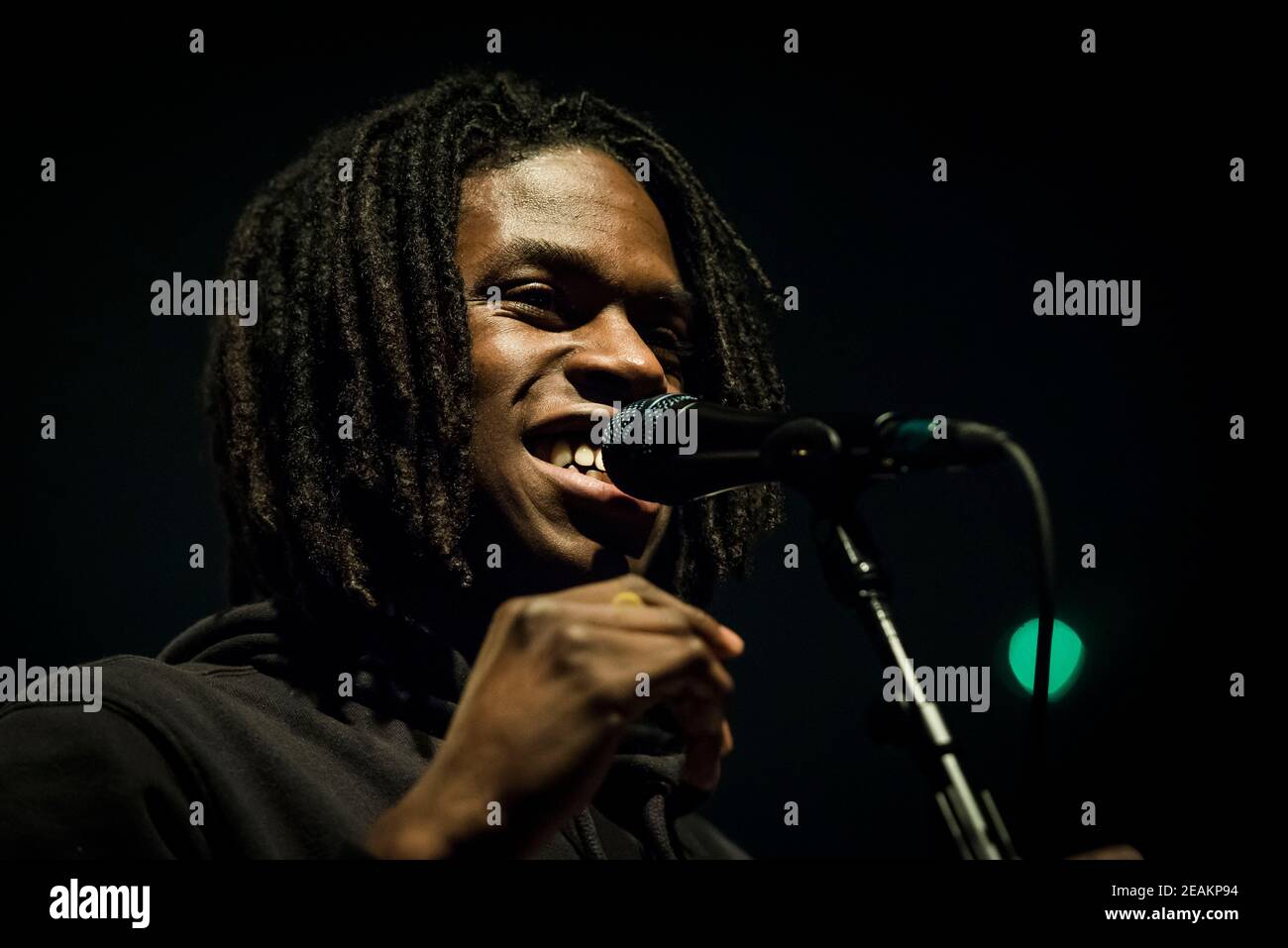 Daniel Caesar spielt live auf der Bühne des Koko in Camden - London. Bilddatum: Montag, 5th. Februar 2018. Stockfoto