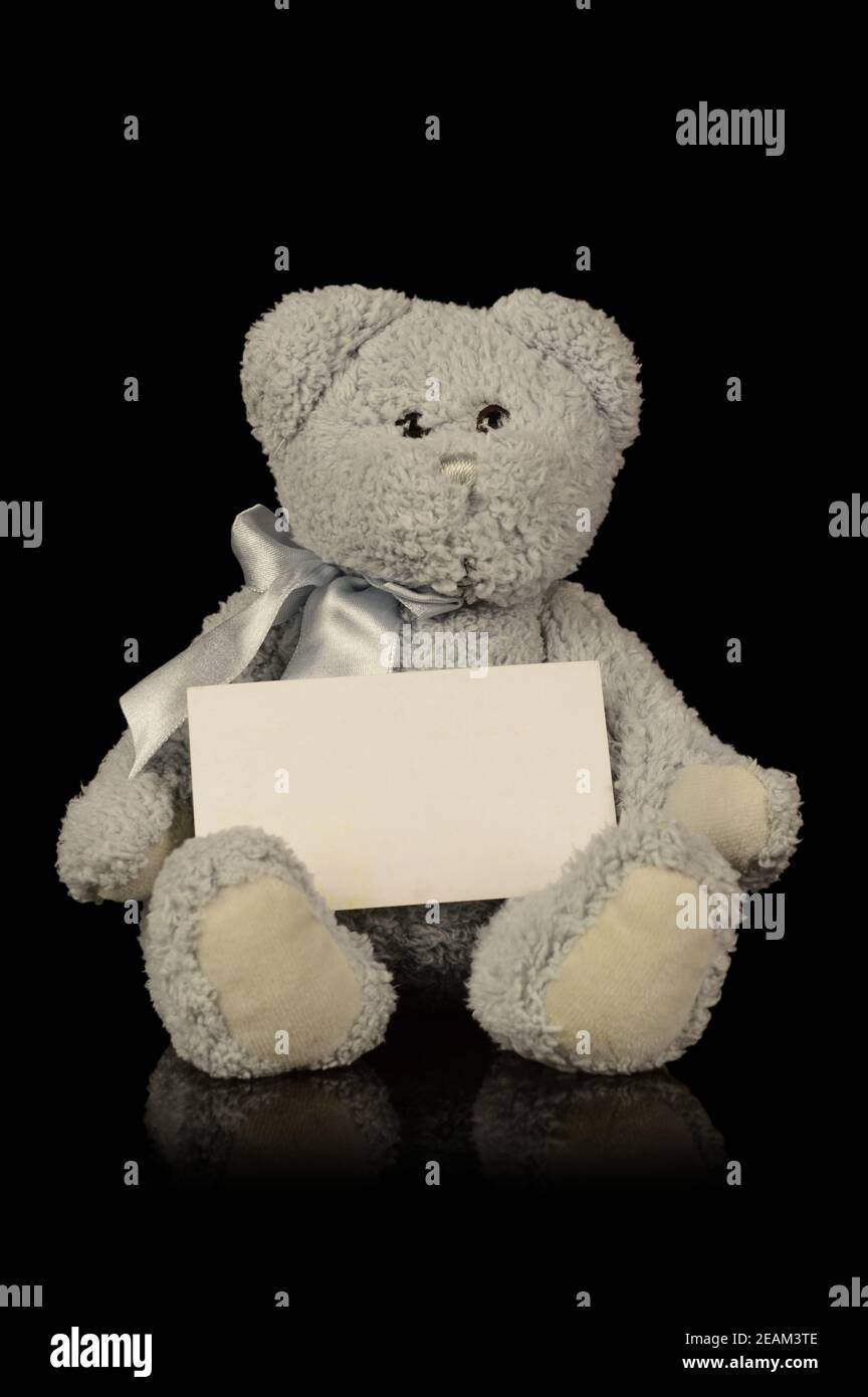 Ankündigung Des Teddybären Stockfoto