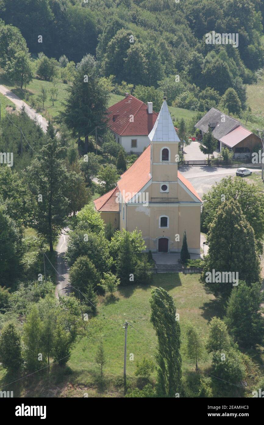 Kirche Unserer Lieben Frau von Lourdes und St. Joseph in der Barilovicki Leskovac, Kroatien Stockfoto