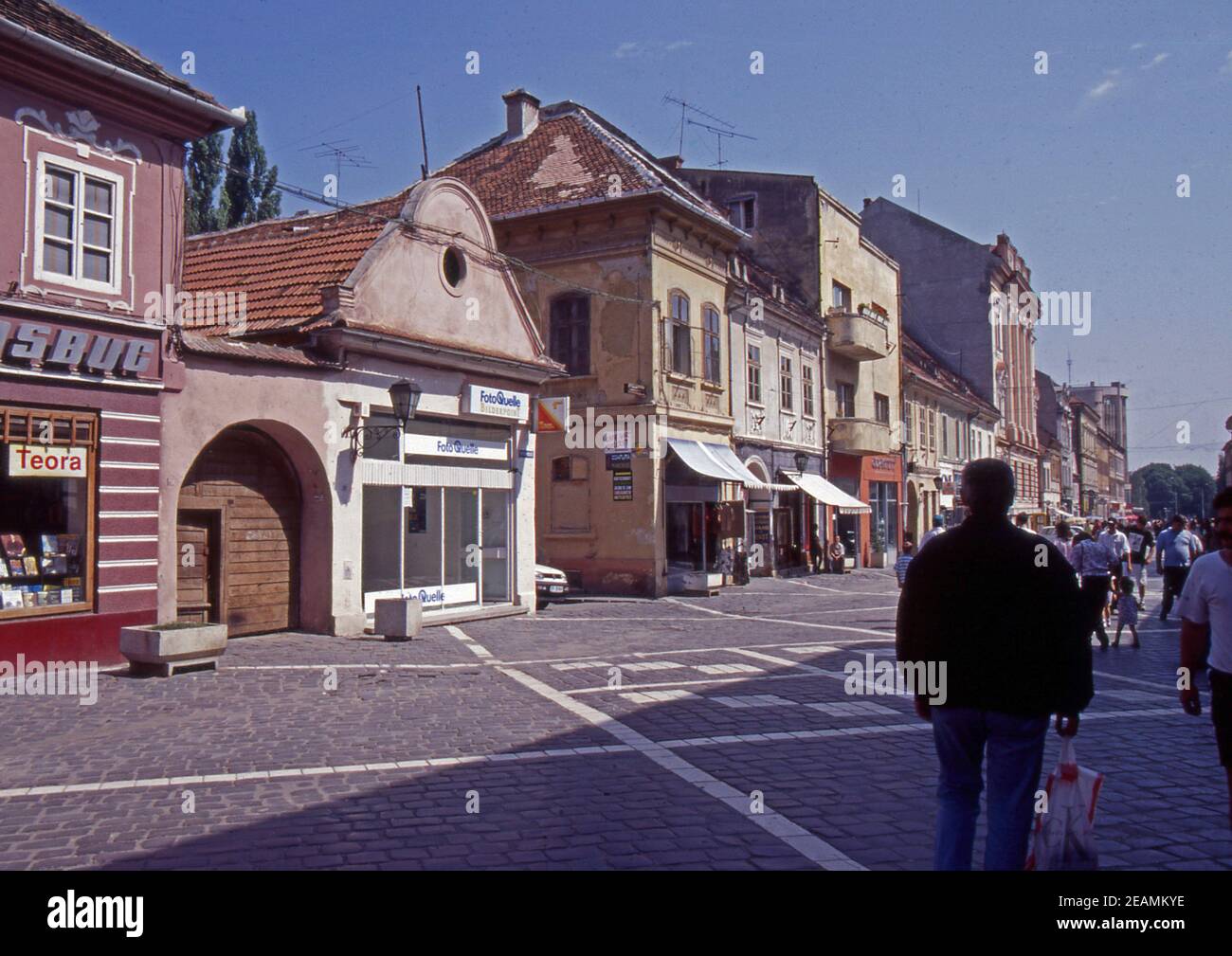 Reportage Rumänien 1998. Brasov (gescannt von Farblider) Stockfoto