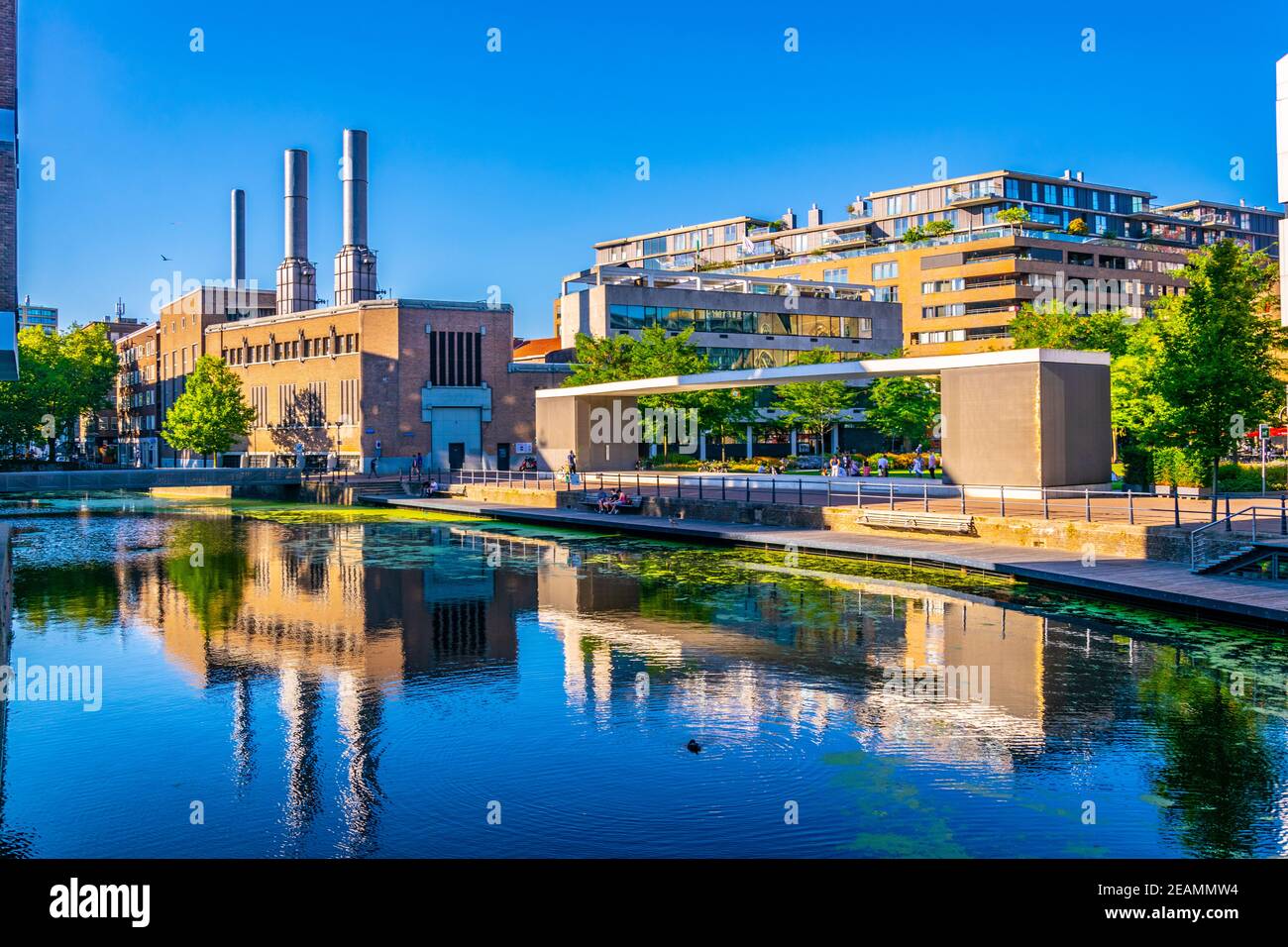 Delftsevaart Kanal in Rotterdam, Niederlande Stockfoto