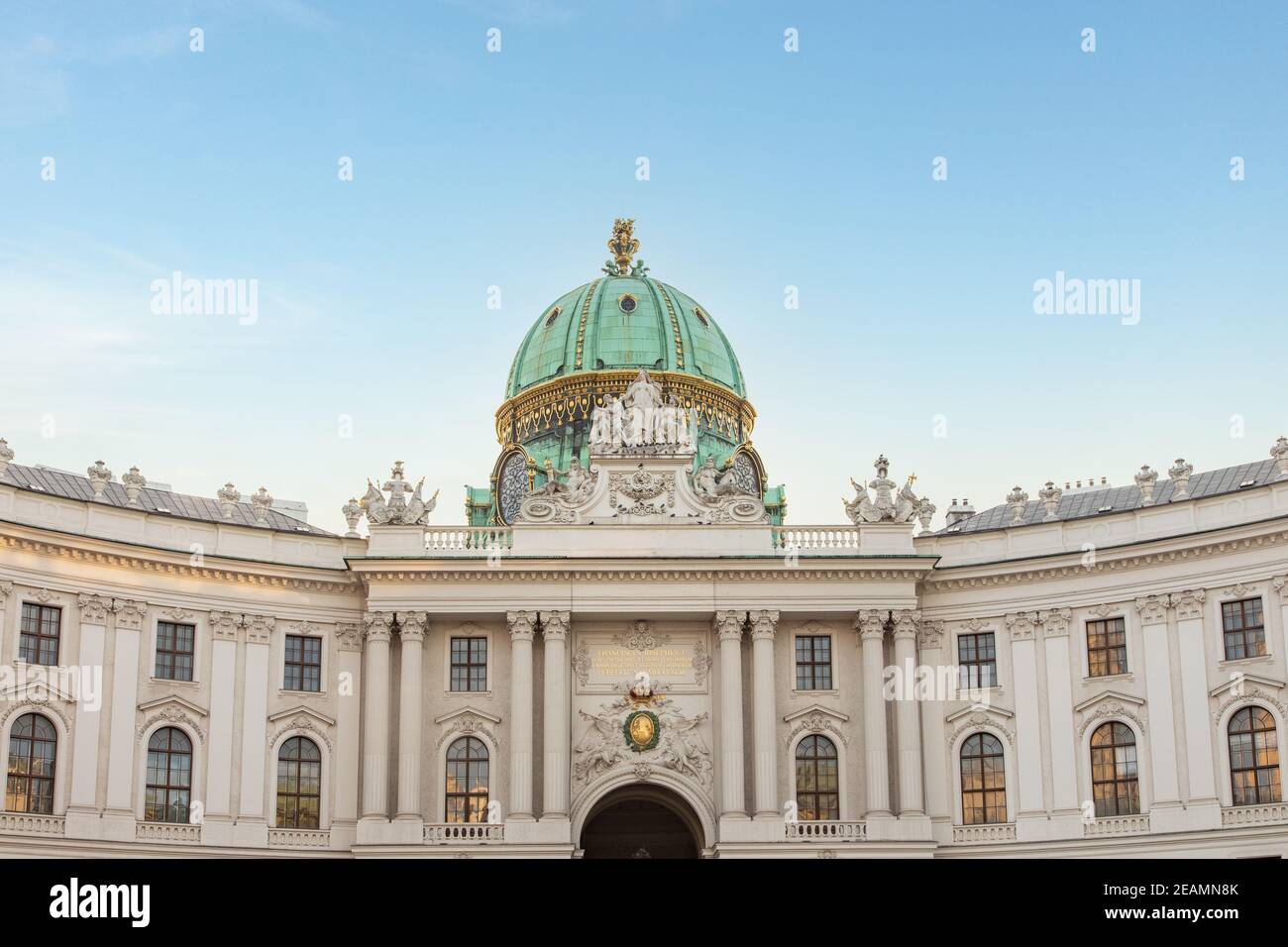 Michaelertor Wahrzeichen in Wien, Österreich Stockfoto