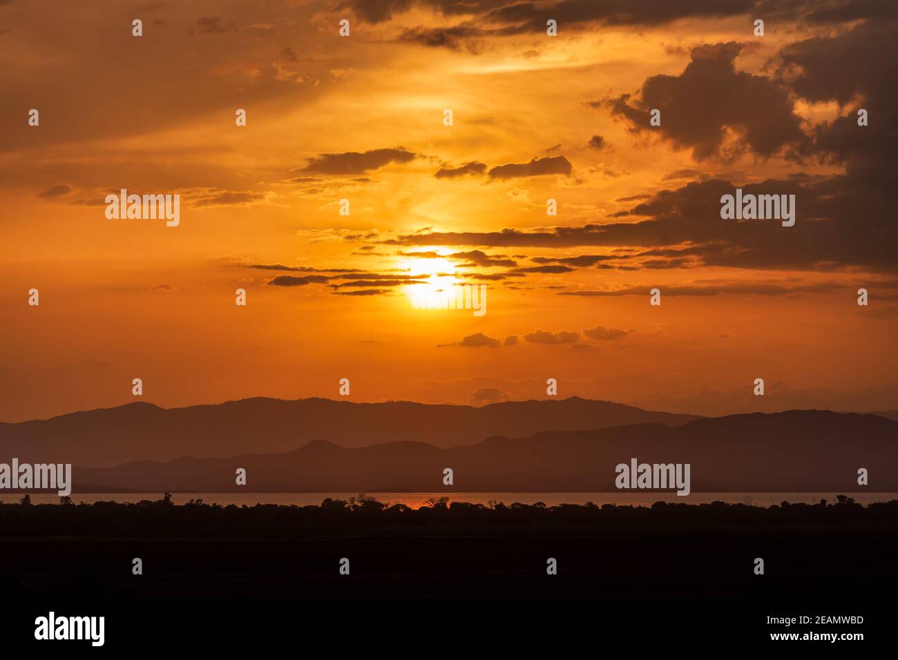 Lake Abaya Landschaft, Äthiopien Afrika Stockfoto