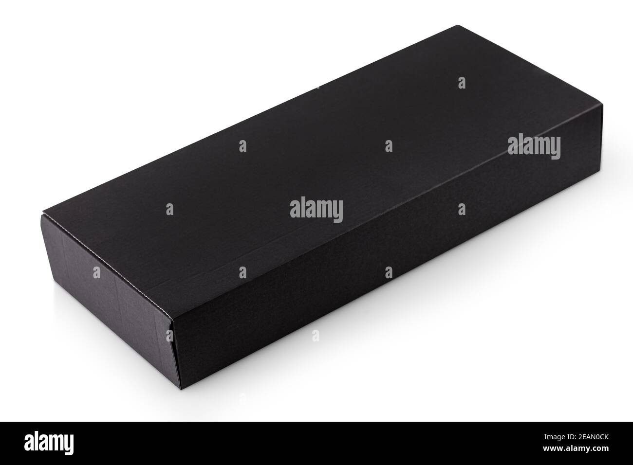 Blank schwarz isoliert auf weißem Hintergrund Stockfoto