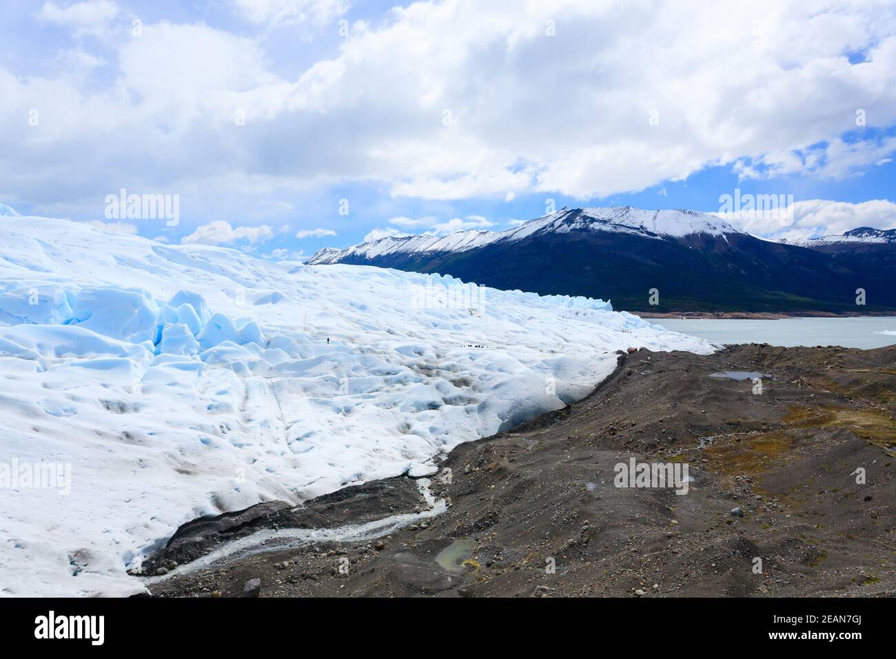 Perito Moreno Gletscherblick, Patagonien Landschaft, Argentinien Stockfoto